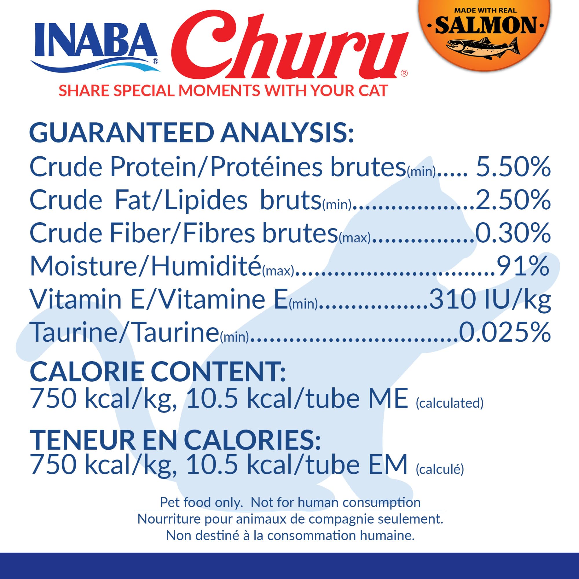 INABA Salmon Churu Cat Treats, Lickable, Squeezable Creamy Purée Cat Treat with Green Tea Extract & Taurine, 14 Grams Each Tube, 20 Tubes, Salmon & Tuna Variety Box 🍁 All In One Marketplace Canada