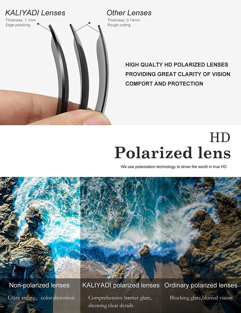 KALIYADI Polarized Sunglasses for Men and Women Unisex Sun glasses UV Blocking Lightweight 🍁 All In One Marketplace Canada