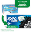 EXPO Dry Erase Markers, Low Odour Ink, Black, Fine Tip, 12 Count 🍁 All In One Marketplace Canada