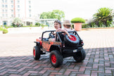 Voiture électrique pour enfant 2 places RAIDER, style Jeep, 24V, avec télécommande et roues arrière, modèle 2025.