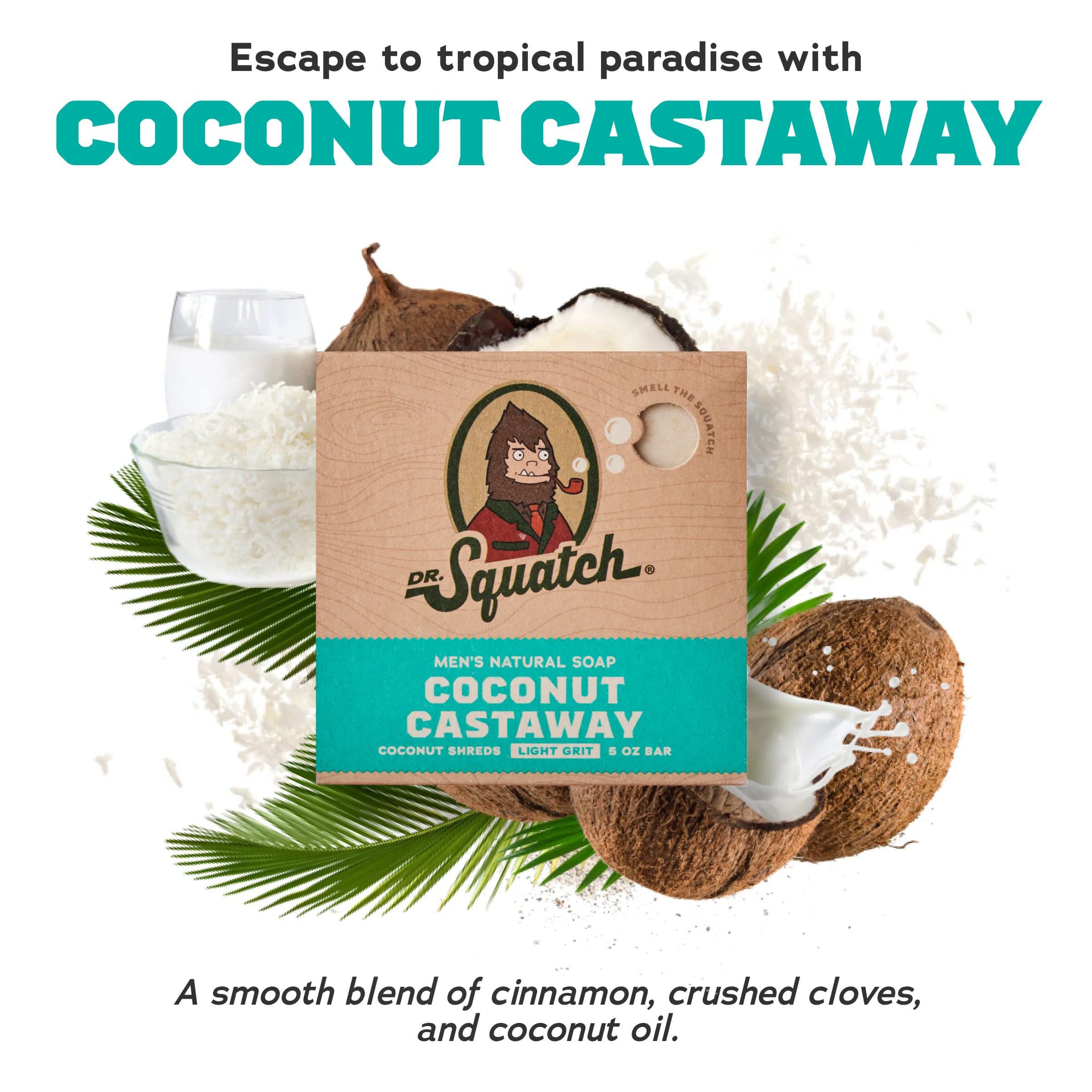 Dr. Squatch - Coconut Castaway Soap (141g)