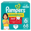 Pampers Diapers - Swaddlers 360 degrees - Size 6, 68 Count, up to 100% Leakproof Comfy Dry Fit, EZ Off Tabs Designed for Easy Changes, Pull On Diaper 🍁 All In One Marketplace Canada
