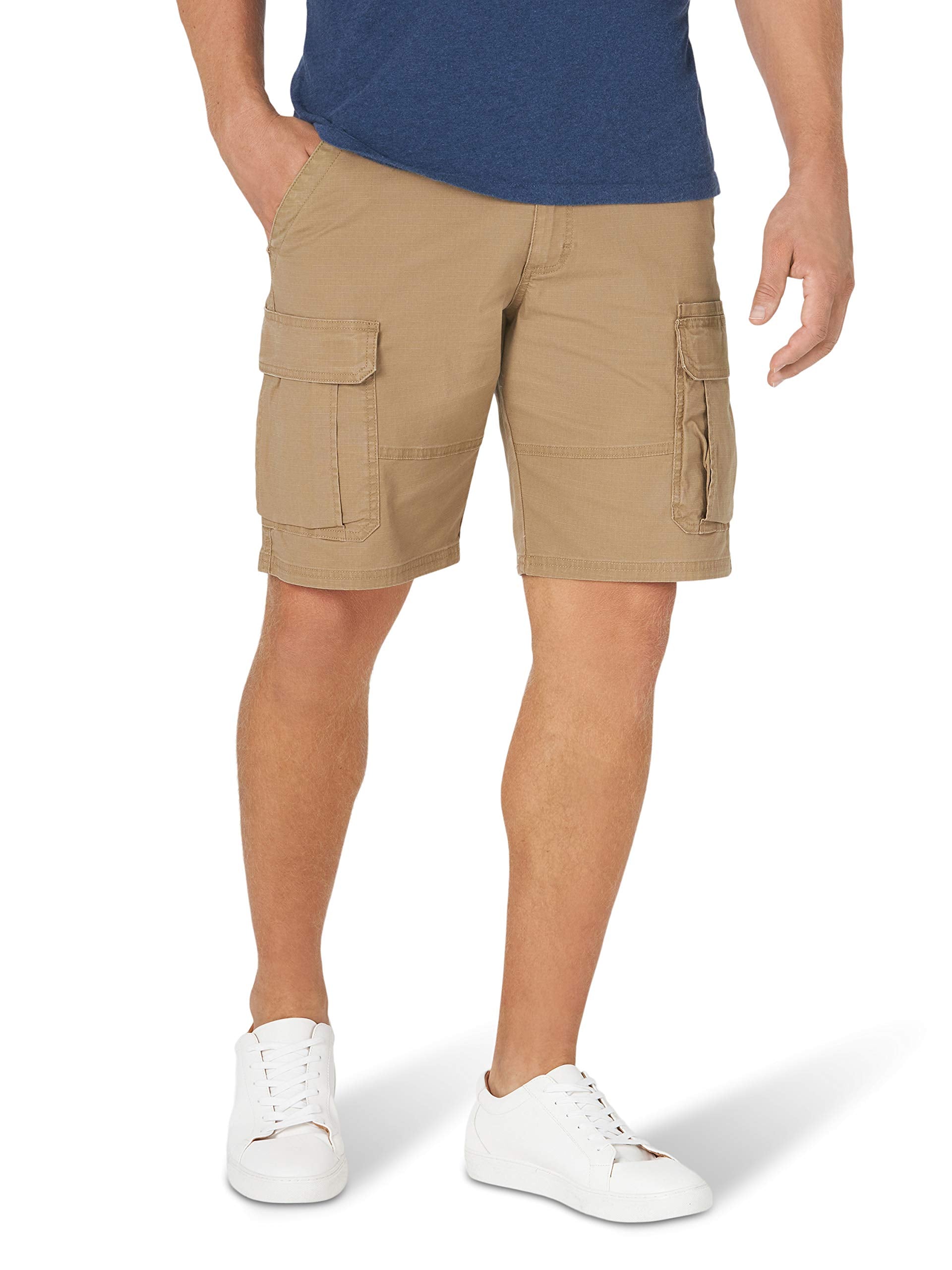 Wrangler Authentics Men's Classic Cargo Stretch Short, Petrified Oak, 34 🍁 All In One Marketplace Canada