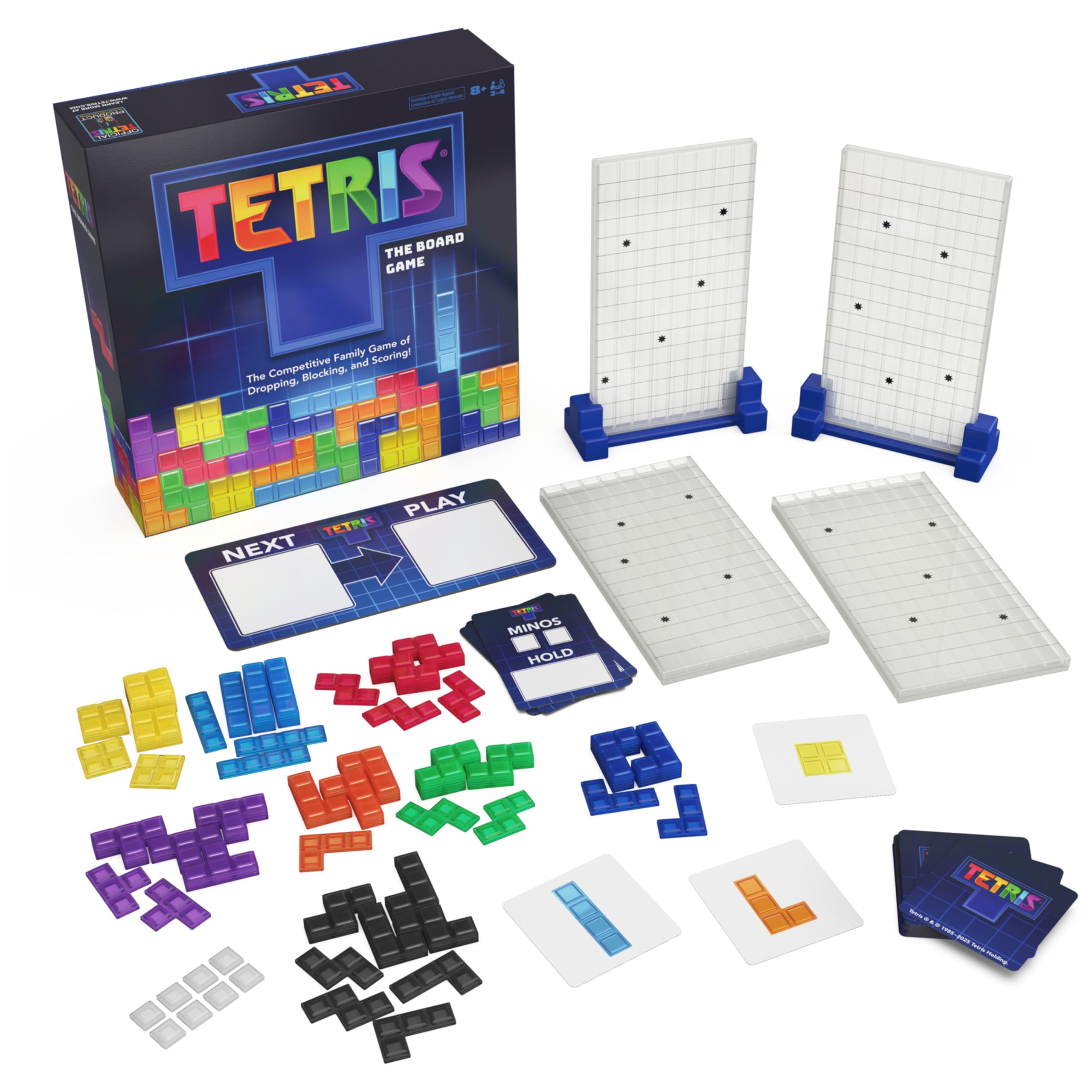 Spin Master Games, Tetris: The Board Game, Play the Classic Puzzle Game Tetris in Real Life, Multiplayer Head-to-Head Puzzle Challenge, 2-4 Players, for Ages 8 & Up 🍁 All In One Marketplace Canada