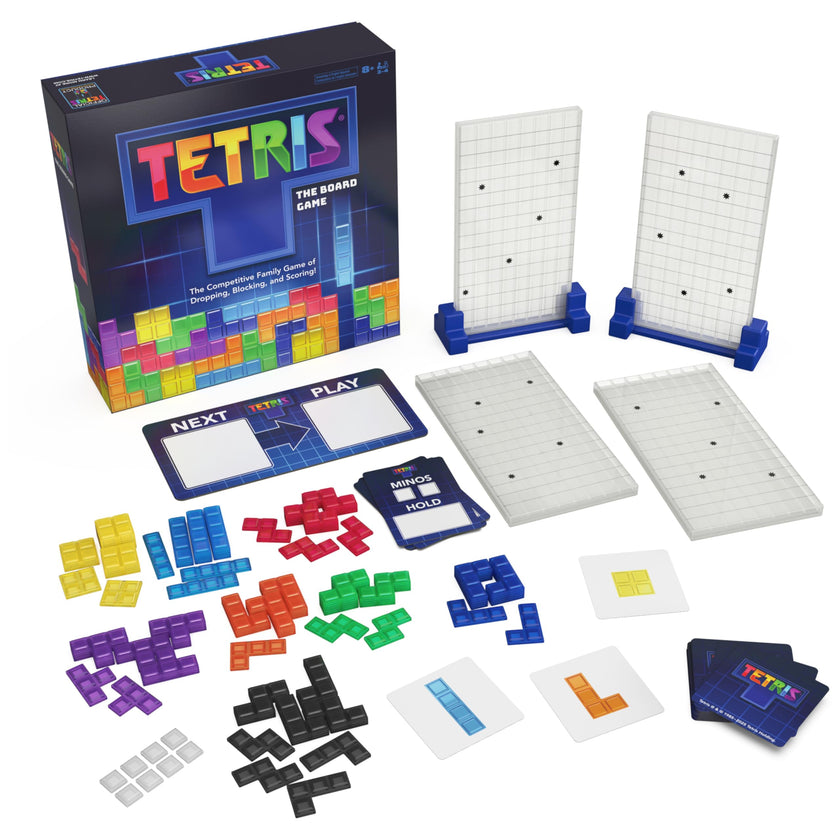 Spin Master Games, Tetris: The Board Game, Play the Classic Puzzle Game Tetris in Real Life, Multiplayer Head-to-Head Puzzle Challenge, 2-4 Players, for Ages 8 & Up 🍁 All In One Marketplace Canada