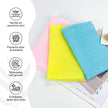 Yiclick Exfoliating Washcloth Towel, Exfoliating Body Scrubber, Back Scrubber Washer for Shower Bath, African Net Sponge Loofah Body Scrub Exfoliator, Exfoliating Cloth Brush Gloves (Blue+Yellow+Pink) 🍁 All In One Marketplace Canada