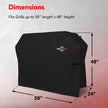 GrillTough Heavy Duty BBQ Grill Cover for Outdoor Grill, 58 Inch – Waterproof, Weather Resistant, UV & Fade Resistant with Fastening Straps – Gas Grill Cover for Weber, Genesis, Charbroil, etc. Black 🍁 All In One Marketplace Canada