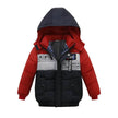 Small Medium-Sized Boys Cotton-Padded Fur Hoodie Winter Jackets for kids