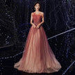 Evening Female Toast Dress Red Bridal Dinner Tube Top Long Dress Host Fairy Spirit