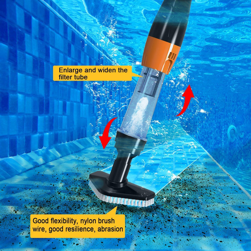 3 in 1 Cordless Rechargeable Pool Vacuum, Handheld Pool Cleaner Ideal for Spas, Hot Tubs and Small Pools for Sand and Debris 🍁 All In One Marketplace Canada