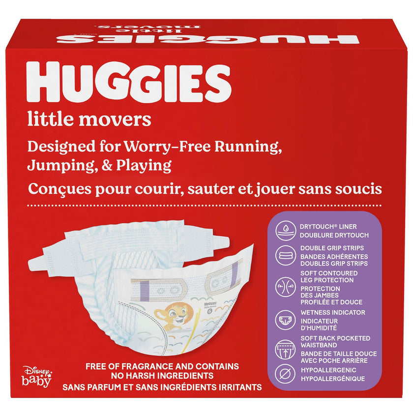 Huggies Size 3 Diapers, Little Movers Baby Diapers, Size 3 (16-28 lbs), 168 Count, Packaging May Vary 🍁 All In One Marketplace Canada