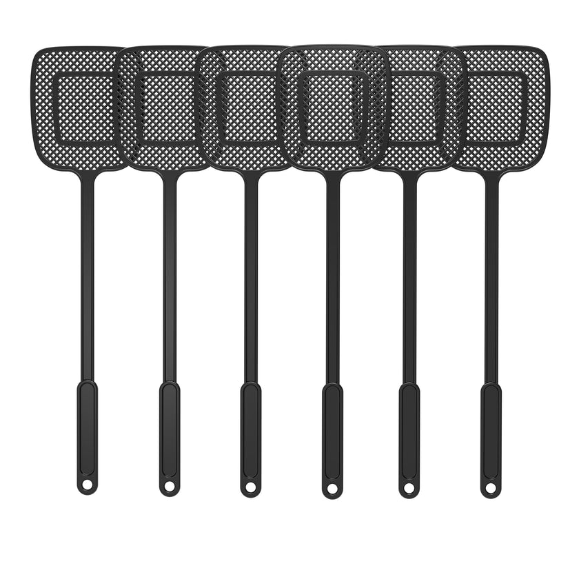 MR.SIGA Heavy Duty Long Handle Fly Swatter, Black, 6 Pack 🍁 All In One Marketplace Canada