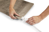 Sunbeam Premium Standard Size Heating Pad with Compact Storage - Moist Electric Heating Pad for Targeted Pain Relief of Back, Neck and Shoulders, 4 Heat Settings, 2 Hour Auto-Off, 12 x 15 inch, Beige 🍁 All In One Marketplace Canada