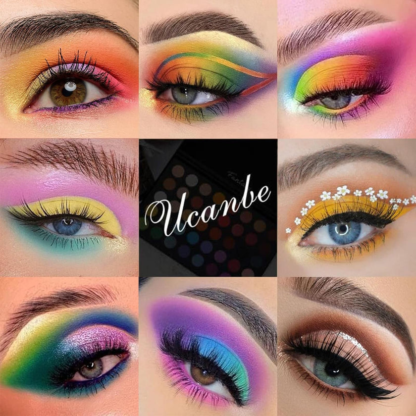 UCANBE Highly Pigmented Eye Makeup Palette, Matte Shimmer Metallic Eyeshadow Pallet Long Lasting Blendable Natural Colors Make Up Eye Shadows Cosmetics Gift Kit 🍁 All In One Marketplace Canada