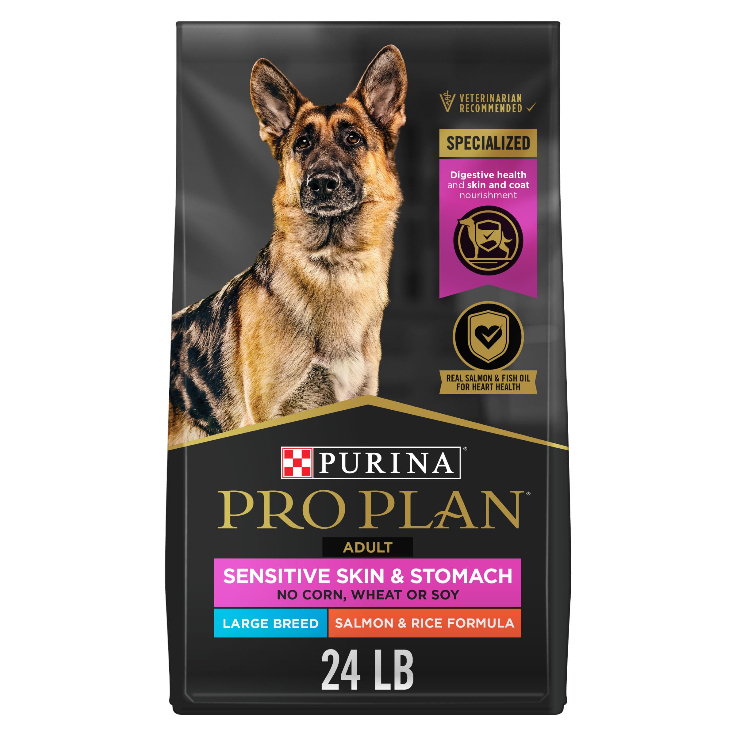 Purina Pro Plan Sensitive Skin & Stomach Large Breed Dry Dog Food, Salmon - 10.9 kg Bag 🍁 All In One Marketplace Canada