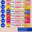 INABA Churu Cat Treats, Lickable, Squeezable Creamy Purée Cat Treat with Green Tea Extract & Taurine, 14 Grams Each Tube, 60 Tubes, Tuna Variety Box 🍁 All In One Marketplace Canada