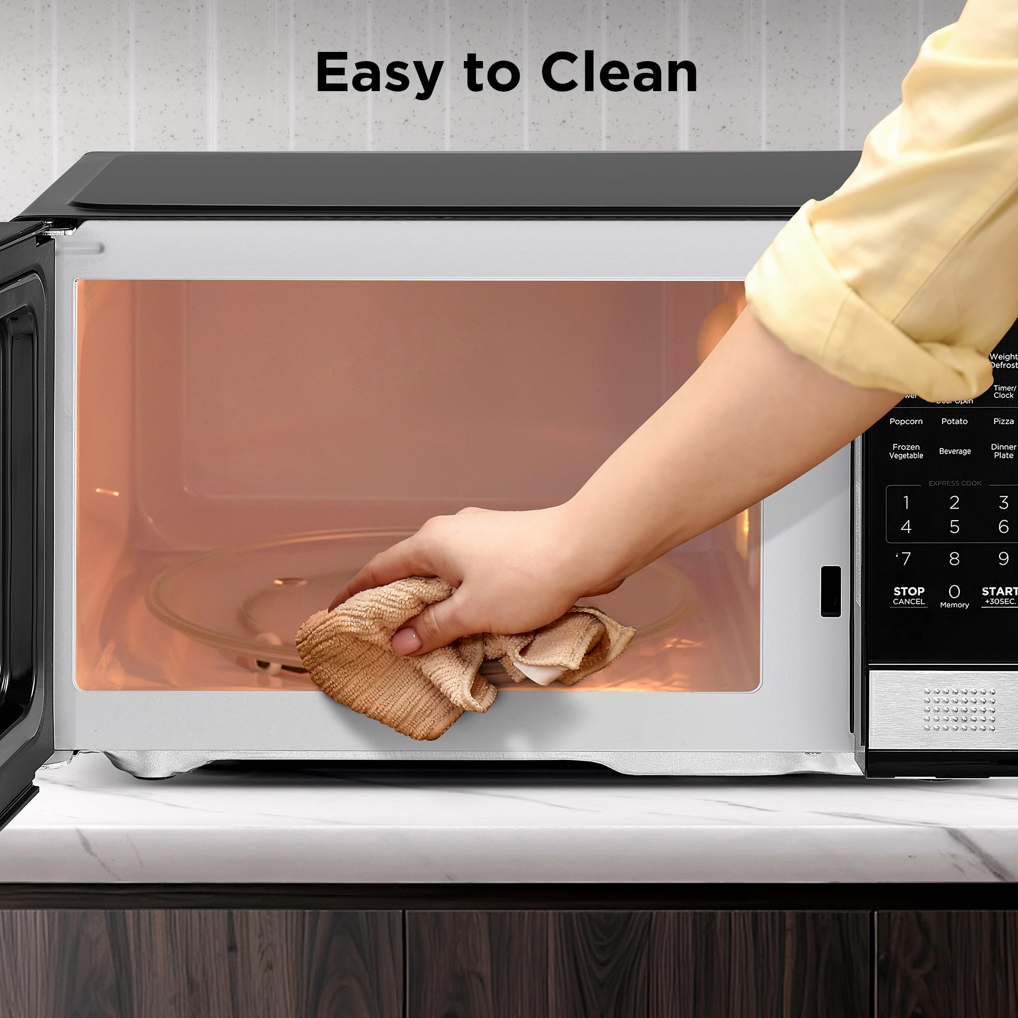 BLACK+DECKER Microwave Oven, 1.1 Cu.ft 900W Digital Stainless Steel 🍁 All In One Marketplace Canada
