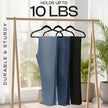 Utopia Home Velvet Hangers 30 Pack, Heavy Duty, Non-Slip, Space Saving Felt Clothes Hangers with 360° Hook & Notches (Black) 🍁 All In One Marketplace Canada