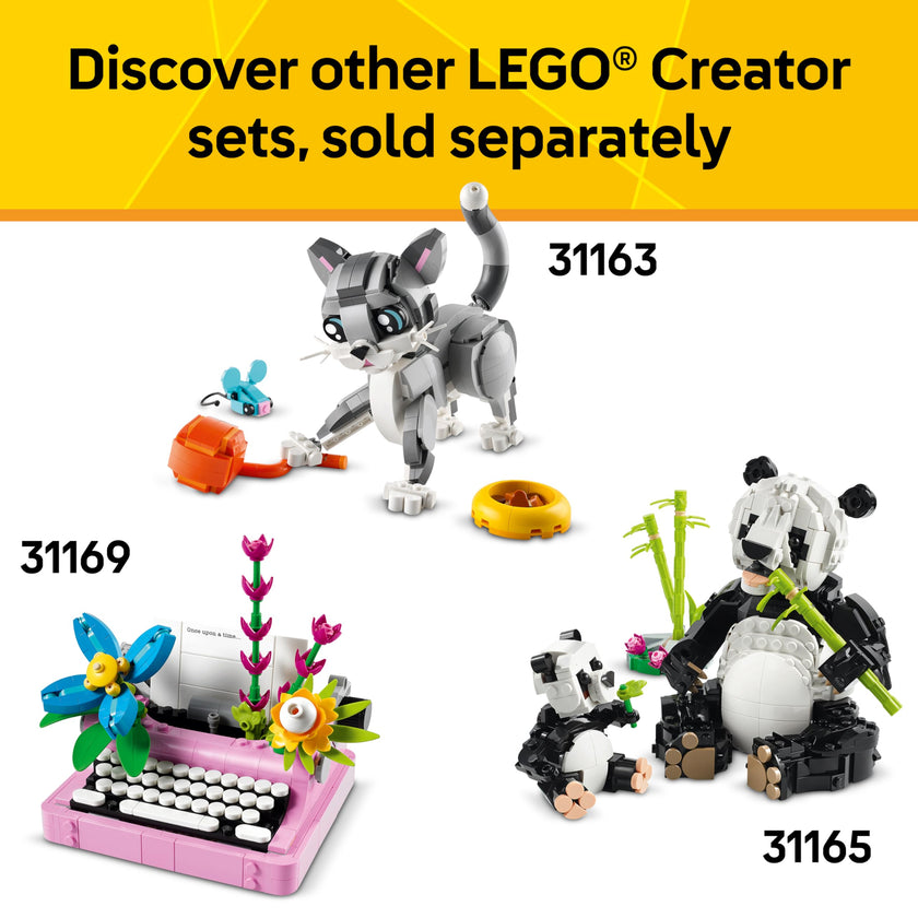 LEGO Creator 3 in 1 Cute Bunny Toy - Building Toy for Girls and Boys, Ages 8+ - Gift for Birthdays - W/ 3 Build Options, Bunny, Seal, or Llama - 31162 🍁 All In One Marketplace Canada