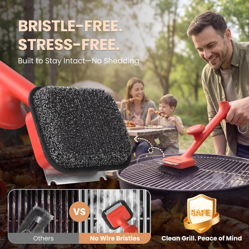 ThermoMaven BBQ Grill Brush Bristle Free - 17