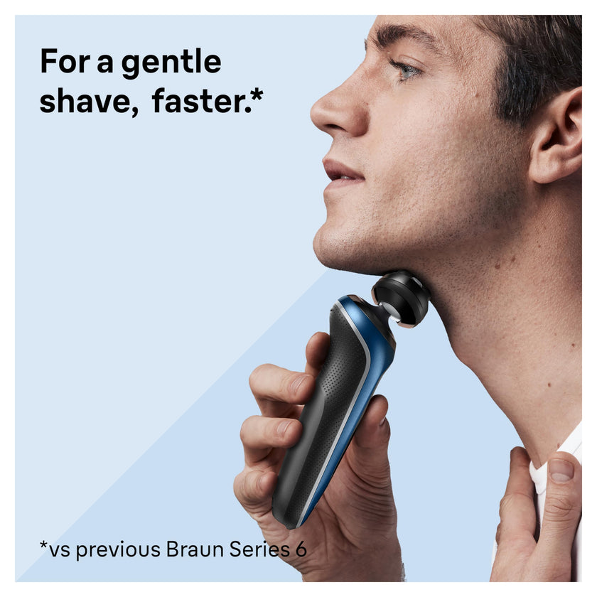 Braun Electric Razor for Men Series 6, Beard Shaver, Electric Shaver, GentleFlex, SkinGentle Foil, with Precision Trimmer, S6 6120s, 1 item 🍁 All In One Marketplace Canada