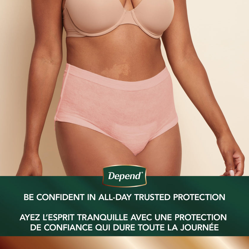 Depend Silhouette Adult Incontinence Underwear for Women, Maximum Absorbency, Small, Pink, 26 Count 🍁 All In One Marketplace Canada