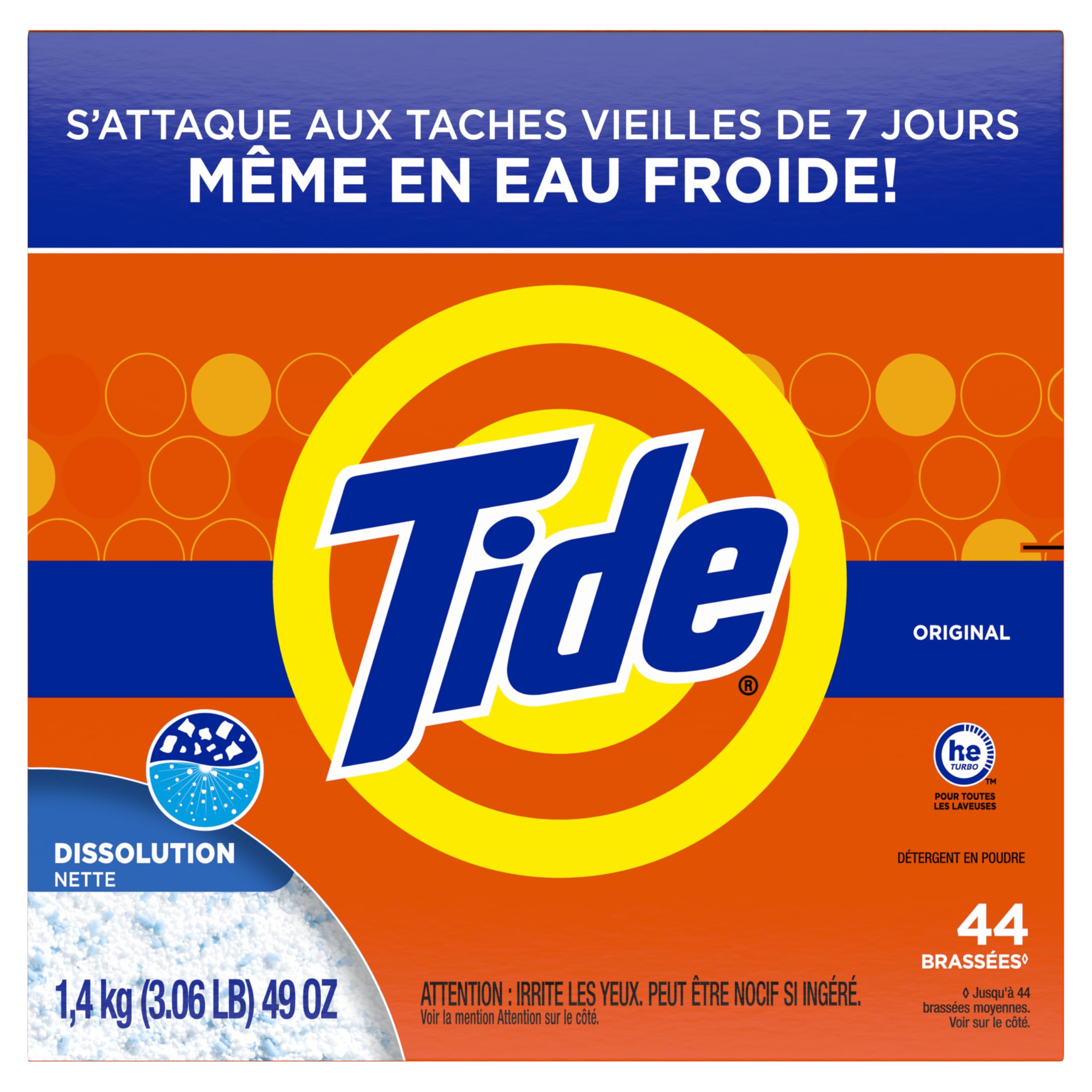 Tide Powder Laundry Detergent, Original Scent, 44 Loads, 1.4 kg 🍁 All In One Marketplace Canada