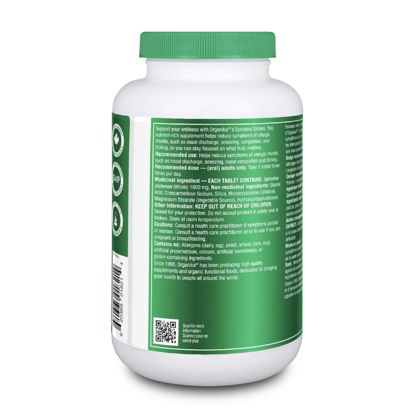 Organika Spirulina 180 Tabs 🍁 All In One Marketplace Canada