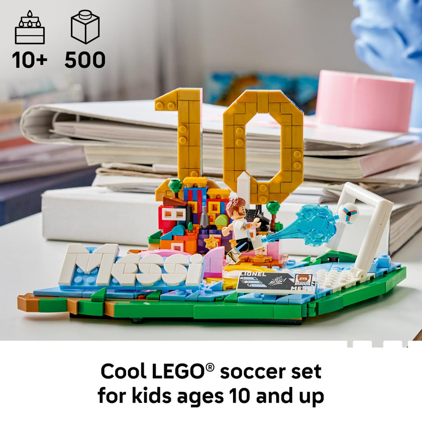 LEGO Editions Lionel Messi – Soccer Highlights - Building Set for Boys & Girls, Ages 10+ - Collectible Soccer Gift with Plaque - Kids Bedroom or Shelf Decor - 43011 🍁 All In One Marketplace Canada