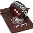 Viking Pirate Kelte Dragon Leather Gothic Bracelet for men