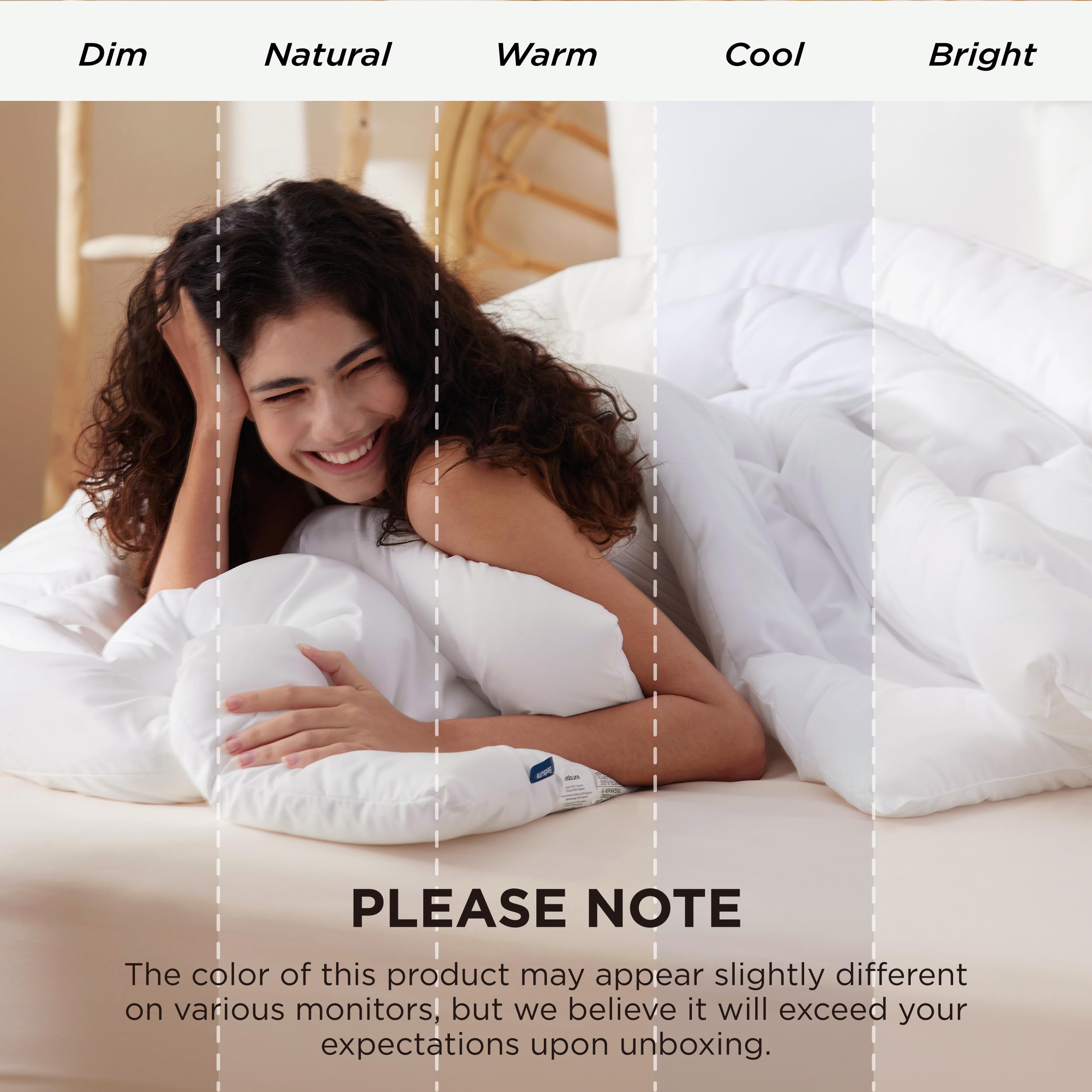 Bedsure White Duvet Insert Queen - Quilted Comforters Queen Size, All Season Duvet, GentleSoft Down Alternative Bedding, with 8 Tabs, Gifts for Women/Men, White, Queen 88 x 88 Inches 🍁 All In One Marketplace Canada