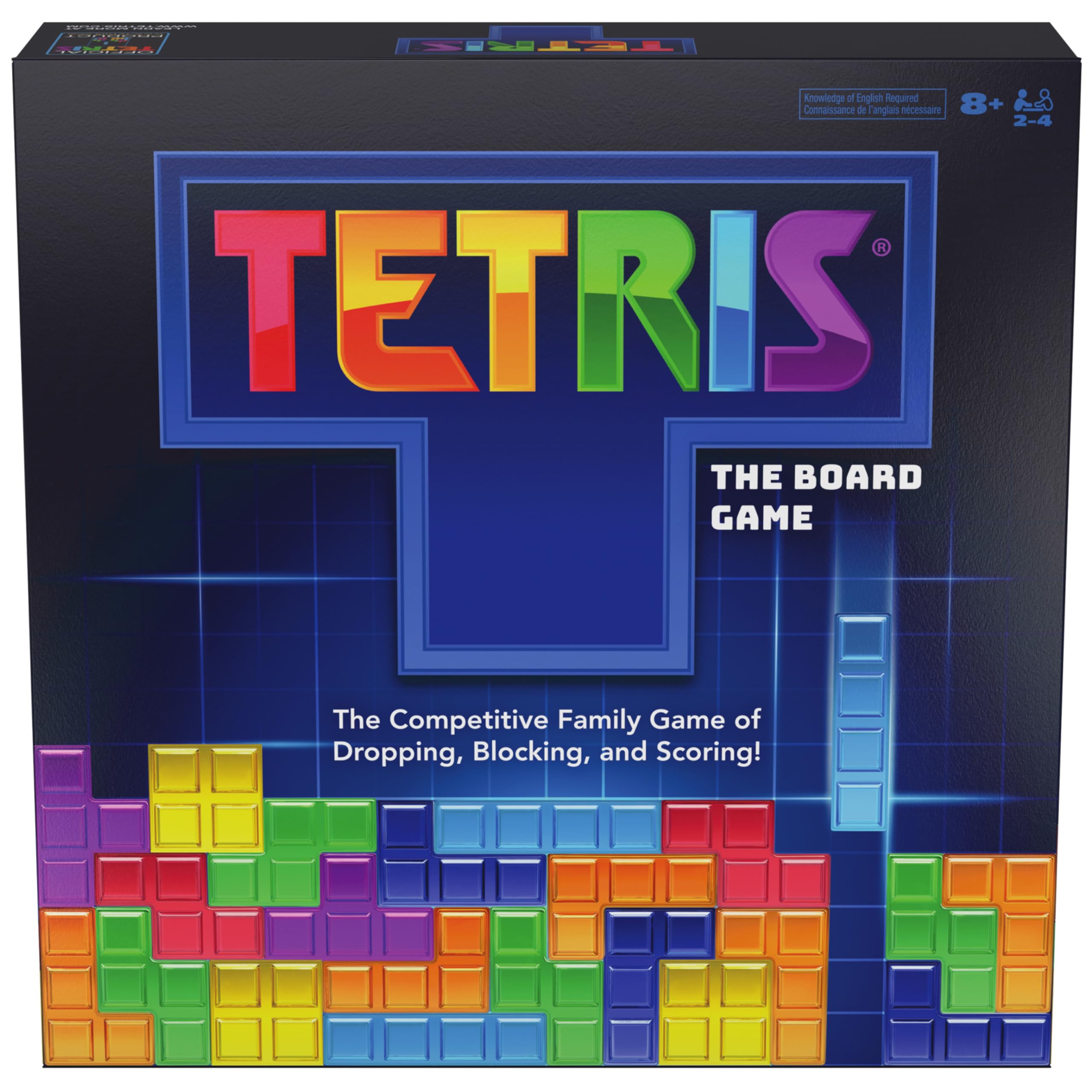 Spin Master Games, Tetris: The Board Game, Play the Classic Puzzle Game Tetris in Real Life, Multiplayer Head-to-Head Puzzle Challenge, 2-4 Players, for Ages 8 & Up 🍁 All In One Marketplace Canada