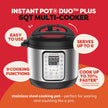 Instant Pot Duo Plus 6 Quart 9-in-1 Electric Pressure Cooker, Slow Cooker, Rice Cooker, Steamer, Sauté, Yogurt Maker, Warmer & Sterilizer, 15 One-Touch Programs,Stainless Steel/Black 🍁 All In One Marketplace Canada