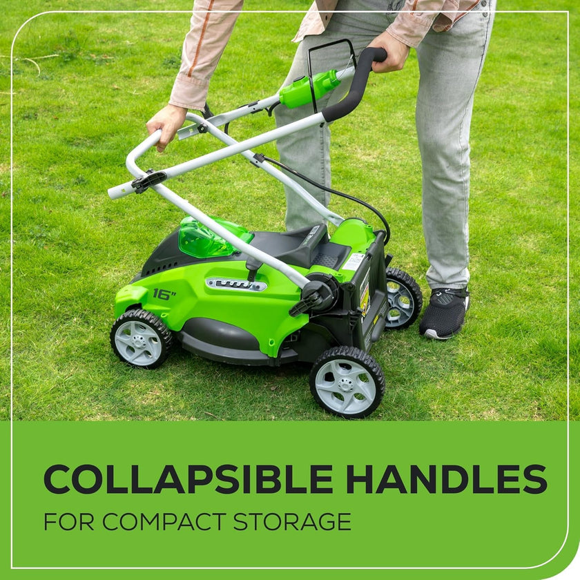 Greenworks 40V 16-inch Cordless Lawn Mower, 4.0 Ah Battery and Charger Included 25242 🍁 All In One Marketplace Canada