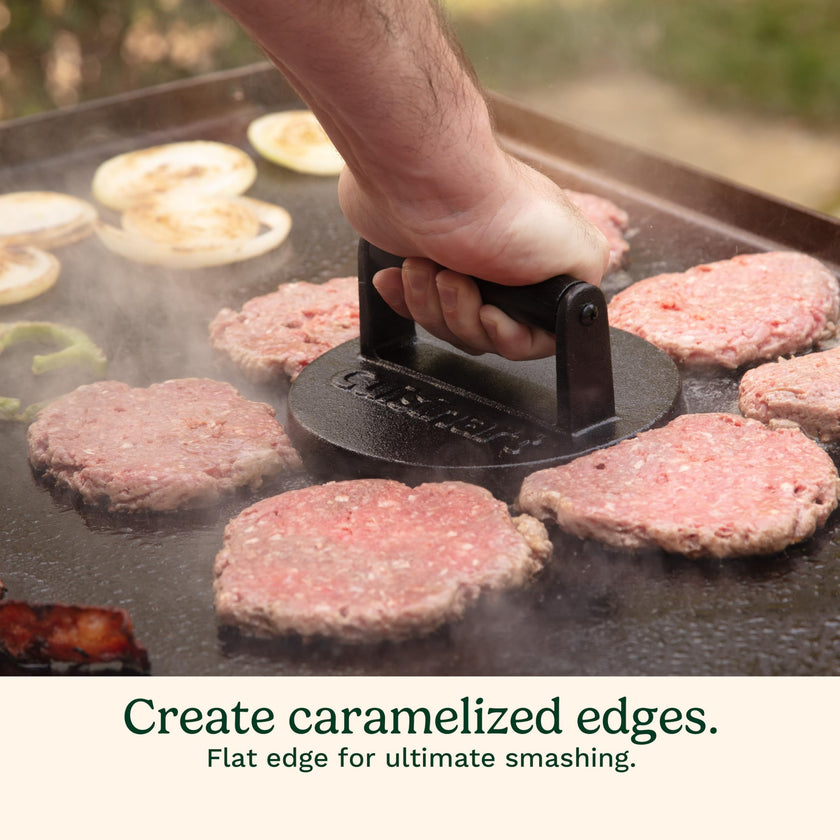 Cuisinart Smash Burger Press, Cast Iron, Heat Resistant Handle (CISB-111C) 🍁 All In One Marketplace Canada