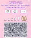 62,000pcs/64-Cells Bedazzling Kit, with 32,000pcs 3mm Nail Rhinestones in 40Colors for Bedazzling & 30,000pcs Clear Flatback Nail gems,6 Bottles B7000 Jewelry Glue, 2 Tweezers & 2 Dotting Pens 🍁 All In One Marketplace Canada