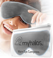 MyHalos® Microwave Activated Moist Heat Eye Compress for Dry Eyes and Stye Treatment - Heated Eye Mask for Dry Eyes -Our Dry Eye Therapy Mask Relives Blepharitis & Pink Eye -Warm Compress for Eyes 🍁 All In One Marketplace Canada