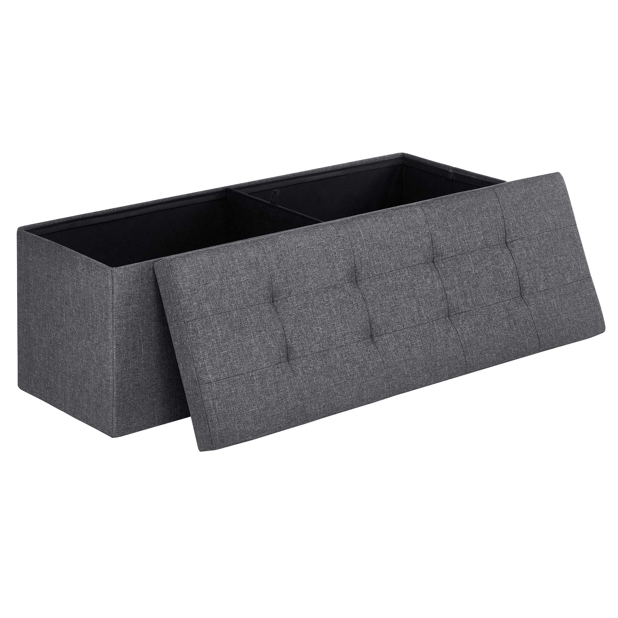SONGMICS 110 cm Folding Storage Ottoman Bench, Padded Seat 🍁 All In One Marketplace Canada