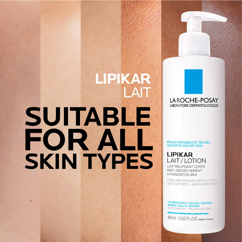 La Roche-Posay Body Lotion, Lipikar Body Lotion Daily Repair Moisturizing Lotion with Shea Butter and Glycerin, Fragrance Free, Paraben Free, 400mL 🍁 All In One Marketplace Canada