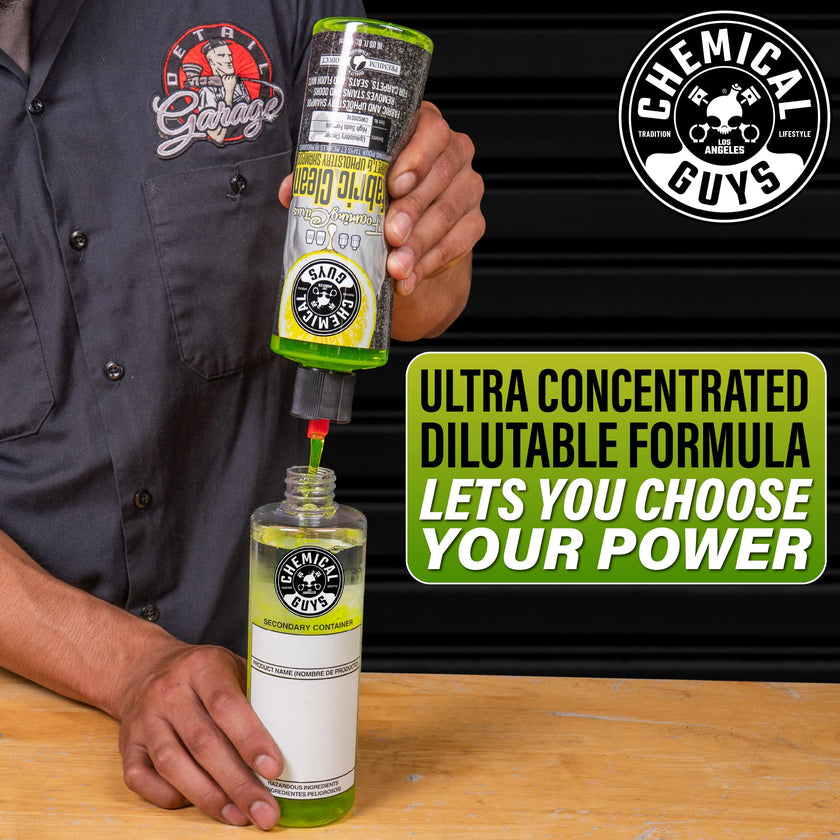 Chemical Guys Foaming Citrus Fabric Clean Carpet And Upholstery Shampoo And Odor Eliminator, Safe for Cars, Trucks, SUVs, Motorcycles, RVs & More, 473 ml, 2 Pack 🍁 All In One Marketplace Canada