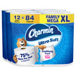 Charmin Toilet Paper Ultra Soft Cushiony Touch, 12 Family Mega XL Rolls = 84 Regular Rolls 🍁 All In One Marketplace Canada