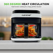 Nutrichef 5.8 Quart Air Fryer | 8-1 Preset Cook Modes | Transparent Fry Bowl for Best Cooking Results | Cook Shrimp, Steak, Fries, Wings, Chicken & More | Precise Temperature Control & Time | White 🍁 All In One Marketplace Canada