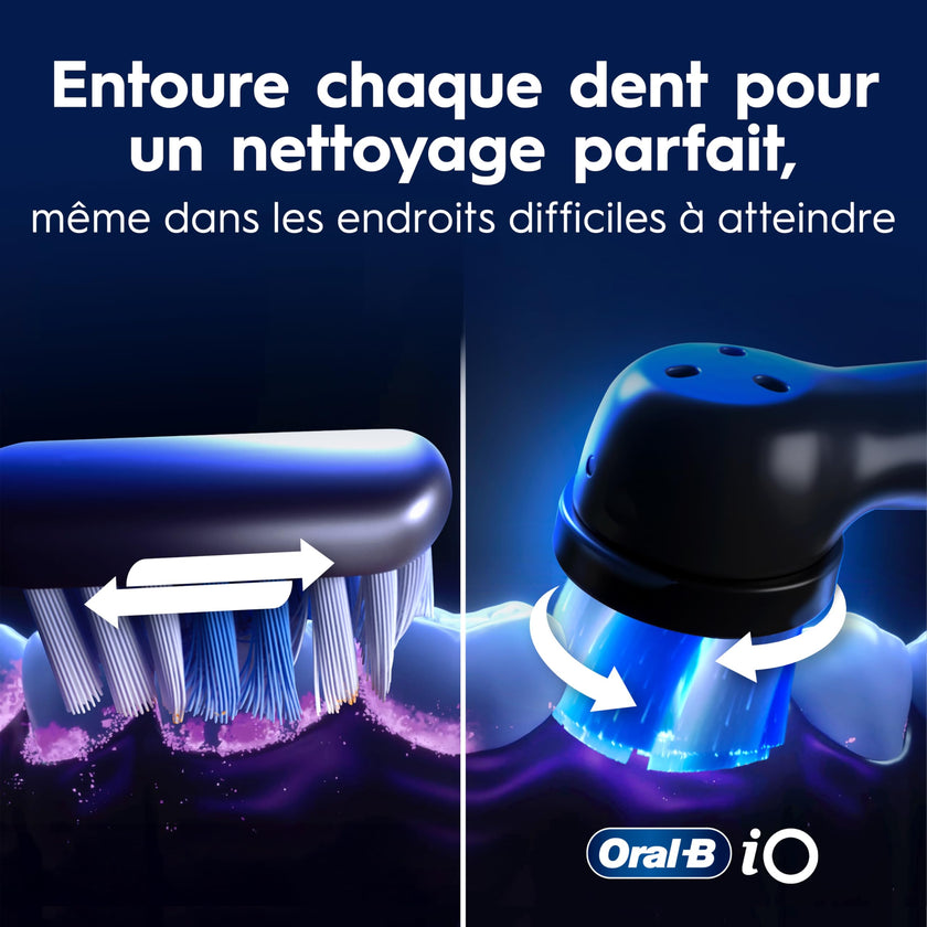 Oral-B iO Series 9 Electric Toothbrush with 4 Oral-B Replacement Brush Heads, White Alabaster 🍁 All In One Marketplace Canada