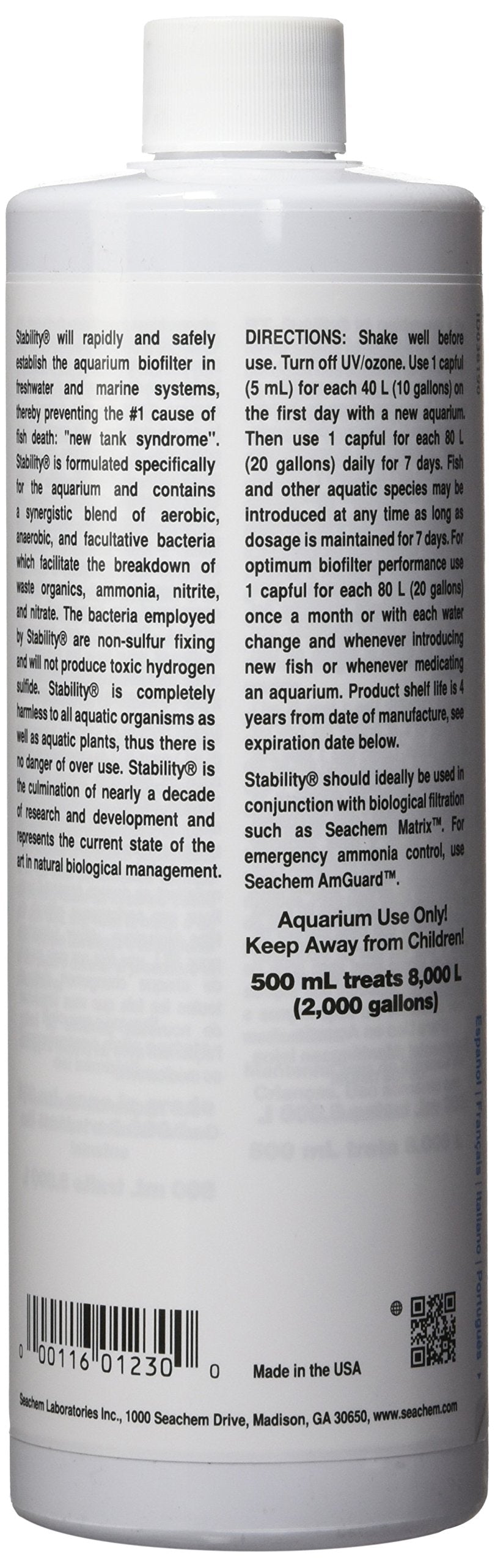 Seachem Stability 500ml 🍁 All In One Marketplace Canada