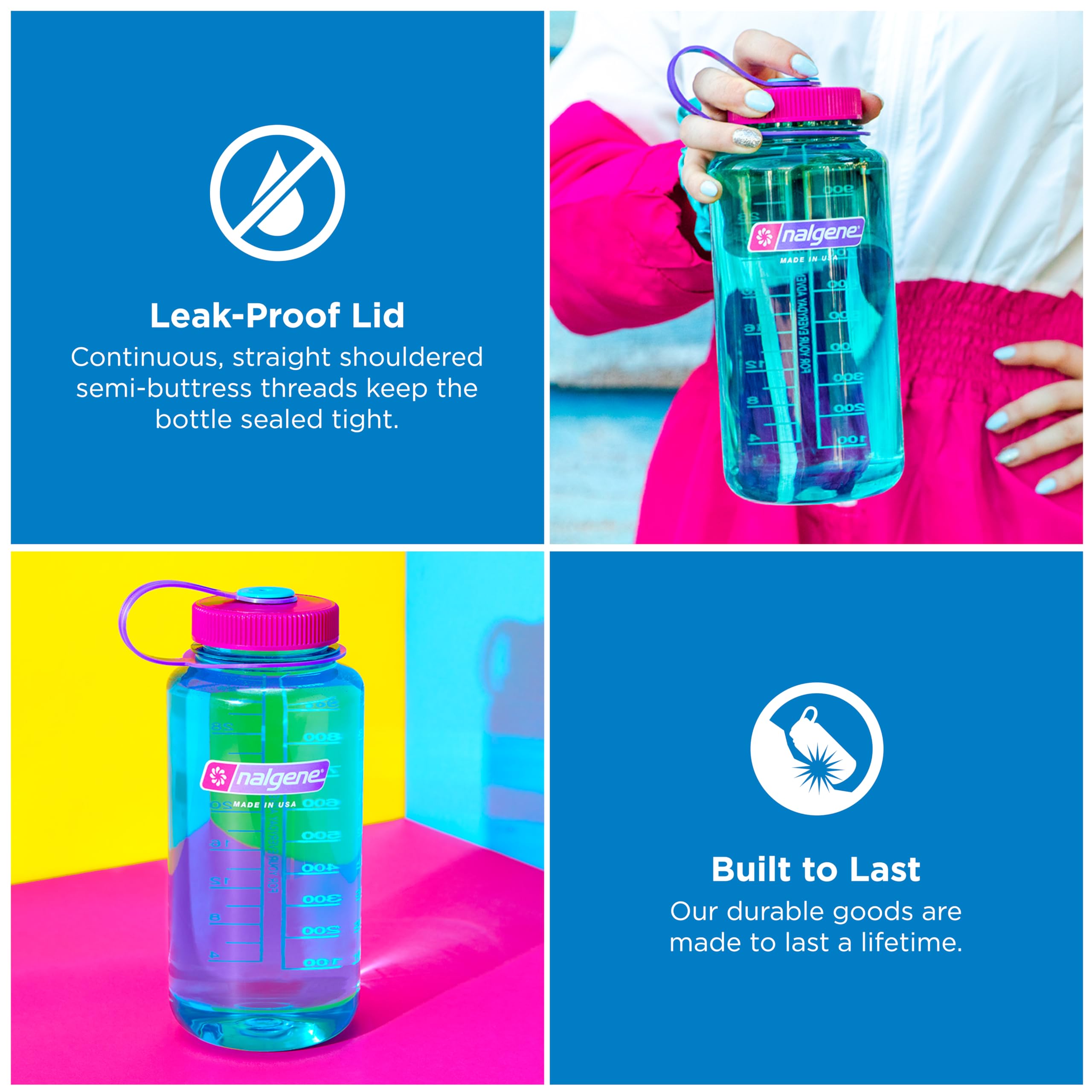 Nalgene Tritan Wide Mouth Surfer with Red Cap, 1 Count 🍁 All In One Marketplace Canada