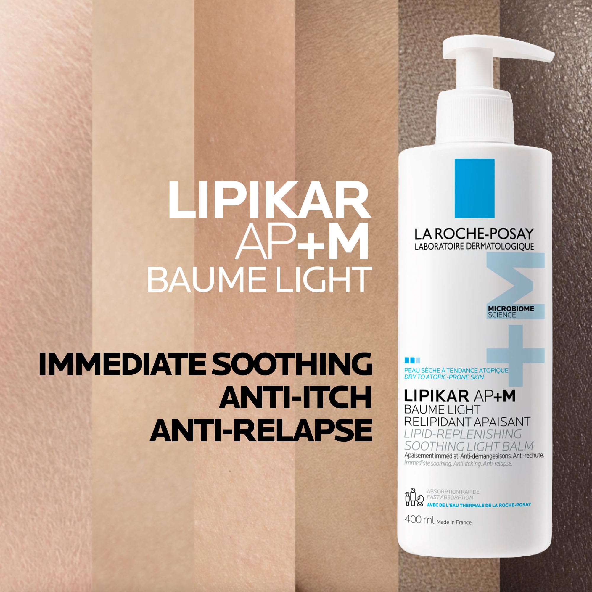 La Roche Posay Lipikar Baume Light AP+M, Body Lotion for Dry Skin, Lightweight Moisturizer with Shea Butter & Niacinamide for Body, Face & Hands, Fragrance Free, Recommended by Dermatologists, 400mL 🍁 All In One Marketplace Canada
