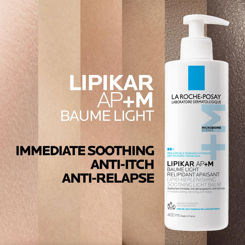 La Roche Posay Lipikar Baume Light AP+M, Body Lotion for Dry Skin, Lightweight Moisturizer with Shea Butter & Niacinamide for Body, Face & Hands, Fragrance Free, Recommended by Dermatologists, 400mL 🍁 All In One Marketplace Canada