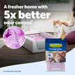 ScoopFree Premium Lavender Scent Crystal Litter, Superior Odor Control, Absorbs 5X Faster, Low Tracking for Less Mess, Lasts up to 2 Months, Lightly Scented (8 lb Bag) 🍁 All In One Marketplace Canada