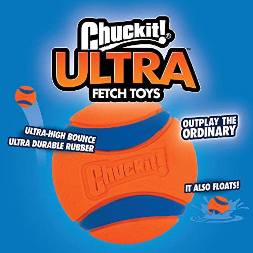 Chuckit! Ultra Ball Fetch Toy for Dogs, Medium Size 8 Pack with Cleaning Bucket 🍁 All In One Marketplace Canada