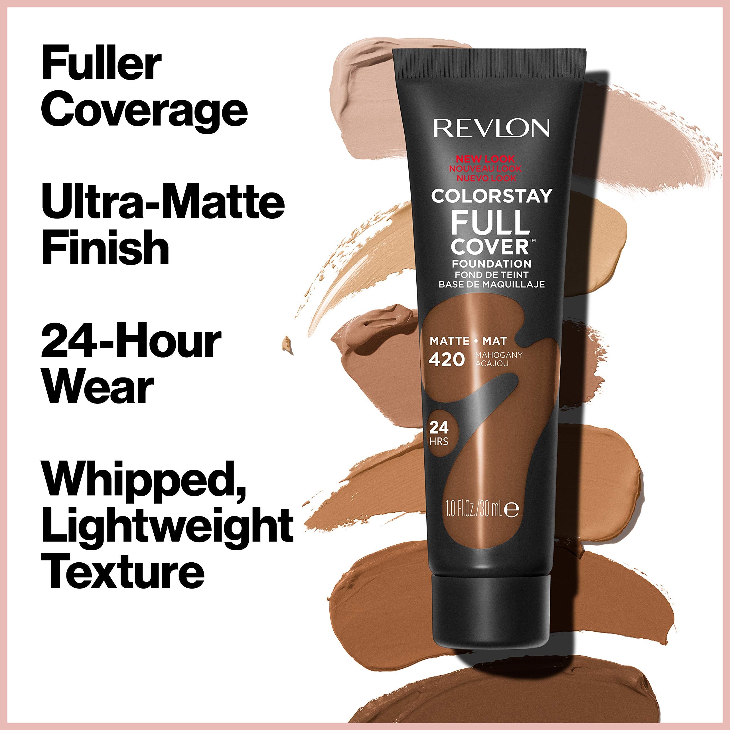Revlon ColorStay Full Cover Longwear Matte Foundation, Heat & Sweat Resistant Lightweight Face Makeup, Buff (150), 1.0 oz/ 30ml 🍁 All In One Marketplace Canada